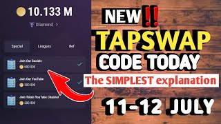 TAPSWAP CODE TODAY 1112 JULY 2024  What is Bitcoin The SIMPLEST explanation❗ [upl. by Yelyac492]