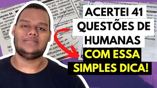 COMO ACERTAR quase QUALQUER QUESTÃO DE HUMANAS NO ENEM  MESMO SEM SABER O CONTEÚDO [upl. by Ecnahs]