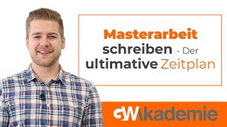 Masterarbeit schreiben  Der ultimative Zeitplan [upl. by Yelsel]