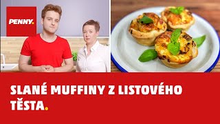 RECEPT  Slané muffiny z listového těsta [upl. by Annaeel441]