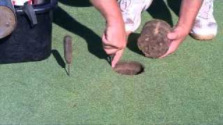 Changing Hole Locations on a Golf Course [upl. by Forbes]