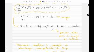 CCM0222  Aula 21  Equação de Schrödinger para o átomo de hidrogênio [upl. by Suellen]