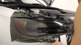 HOW TO Tint  Smoke Headlights using vinyl overlays  DIY [upl. by Inoj139]