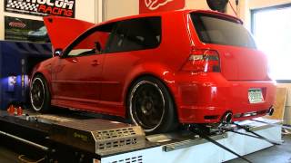 800HP VW R32 United Motorsport Tuned On E85 Dyno Pull [upl. by Bonnee492]