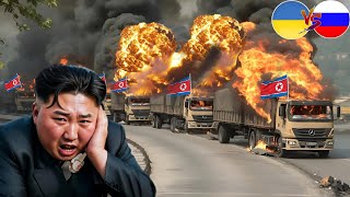 Today November 20 Thousands of North Korean logistics aid trucks for Russia were destroyed by Ukra [upl. by Gernhard]