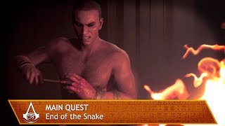 Assassins Creed Origins  Main Quest  End of the Snake [upl. by Erimahs]