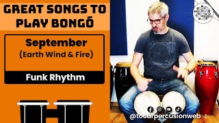 ​🎼​ Great songs to play Bongo September by EWF Disco Rhythm percussion bongo ​🎼 [upl. by Evie]