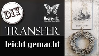 DIY  TRANSFER METHODE ohne SPEZIELLES ZUBEHÖR  HOW TO [upl. by Ahcsatan]