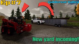 Fs22 Goldcrest Valley Ep7 Land clearing for the future lawncare yard [upl. by Miehar]