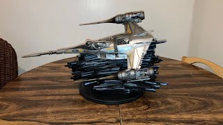 An Unboxing And Review Of Iron Studios’ Star Wars N1 Starfighter Polystone Statue [upl. by Tra]