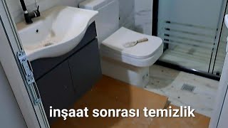 İNŞAAT PİSLİĞİ NASIL TEMİZLENİR⁉️inşaat Sonrası Banyo Temizliği‼️ [upl. by Helbonnah]