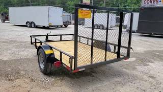 6x10 Open Landscape Trailer or Utility trailer walk around [upl. by Tevlev827]