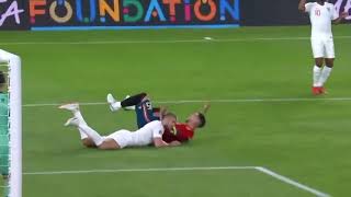 Eric Dier tackle on Sergio Ramos England vs Spain International [upl. by Cacilie]