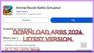 Download ARBS 2024 Letest Version  Animal Revolt Battle Simulator  ARBS [upl. by Ahsienek]