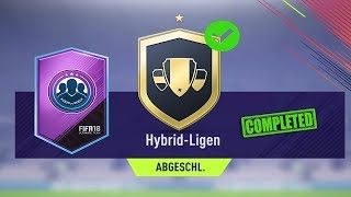 FIFA 18 SQUAD BUILDER CHALLENGE quotHybridLigenquot ft ICON IN A PACK [upl. by Auqinehs]