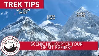 Helicopter Tour of Mt Everest  Stunning Views of Himalayas in Nepal  Trek Tips [upl. by Matt]