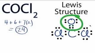 COCl2 Lewis Structure  How to Draw the Lewis Structure for COCl2 [upl. by Atiral562]