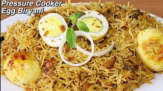 Egg Biryani In Pressure Cooker  Restaurant Style  Kanaks Kitchen [upl. by Hanley]