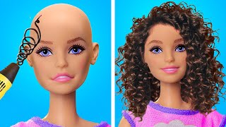 GORGEOUS DOLL DIYS  How To Transform An Old Doll [upl. by Anerhs]