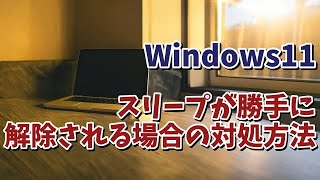 Windows11でスリープ中のパソコンが勝手に起動してしまう場合の対処方法 [upl. by Hassett]