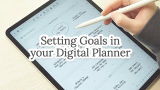 Setting Goals amp Intentions for the Year in my Digital Planner  Dash Planner [upl. by Horgan584]