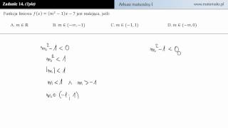 Zadanie 14  Próbny arkusz maturalny P1 poziom podstawowy [upl. by Willman]