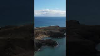 Playa De Papagayo from above  Spain 4K [upl. by Polloch]