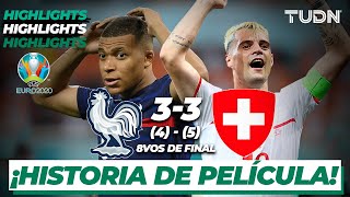 Highlights  Francia 3453 Suiza  UEFA Euro 2020  8vos Final  TUDN [upl. by Strohben]