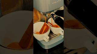 Double shot espresso with chocolate espresso coffeemachine coffee coffeelover [upl. by Gschu]