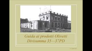 Olivetti Divisumma 35 37PD [upl. by Anyek]