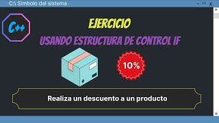 Ejercicio IF Ingresa un producto y realiza un descuento al precio C WiNDOWS VISUAL STUDIO [upl. by Yelak]