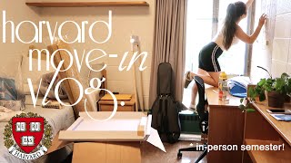 HARVARD MOVEIN VLOG 🌱 junior year 2021 [upl. by Ahto]