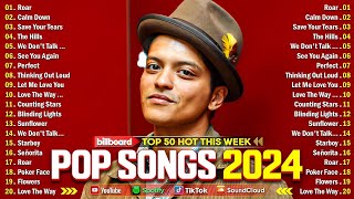 Bruno Mars Ed Sheeran The Weeknd Maroon 5 Adele Dua Lipa Rihanna  Billboard Top 50 This Week [upl. by Ahsiekin890]