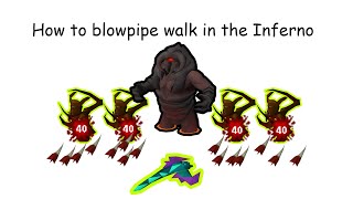 How to Blowpipe Walk at Zuk in Inferno [upl. by Cordalia]