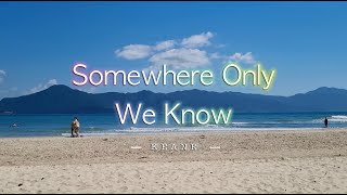 SOMEWHERE ONLY WE KNOW  Karaoke Version  in the style of Keane [upl. by Dyol]