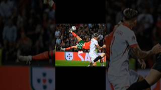 Ronaldos bicycle kick in 2018 VS 2024 football cr7 shorts [upl. by Jervis]