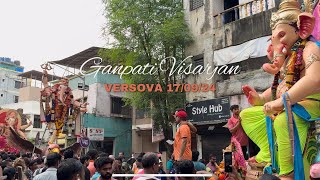 Ganpati visarjan in versova 170924 versova ganpati visarjan [upl. by Turk]