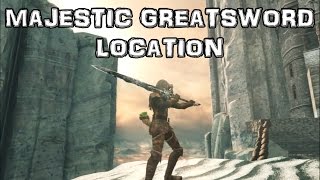 Dark Souls 2  Artorias Greatsword Location Guide Majestic Greatsword [upl. by Ueih]