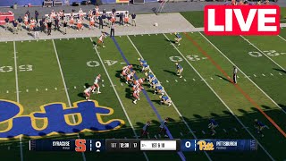 🔴LIVE NOW Syracuse Orange vs Pittsburgh Panthers  Week 9 Full Game  2024 College Football 25 [upl. by Lepp]