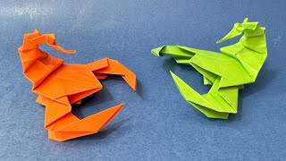 Schorpioen Vouwen  Hoe vouw je een papieren Schorpioen  Origami Dieren [upl. by Enialb]