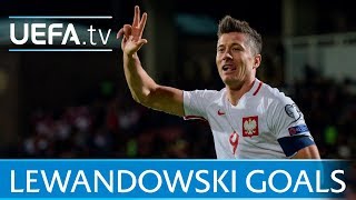 Robert Lewandowski All his World Cup qualifiers goals for Poland [upl. by Lorin]