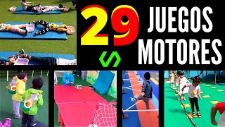 29 JUEGOS MOTRICES para EDUCACION FISICA  HABILIDADES MOTORAS [upl. by Nnyllatsyrc700]