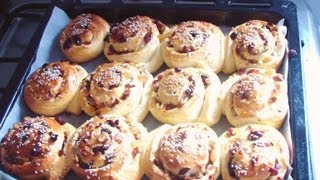 Spirale cu stafide  Brioches with raisins de la Bcatarie Marocana  ملفوف بالزبيب [upl. by Perrie]