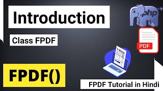 PHP PDF Using FPDF Library  How to Make PDF Invoice Using FPDF  FPDF Tutorial in Hindi [upl. by Saeger630]