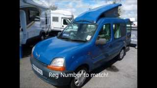 JC Leisure Renault Kangoo Roo Elevating Roof Campervan [upl. by Lorilee]