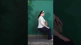 Chair Spinal Twist  Chair Yoga For Seniors and Beginners [upl. by Nivled]