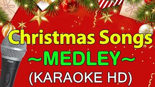 Best Christmas Songs Medley  KARAOKE HD [upl. by Adda609]