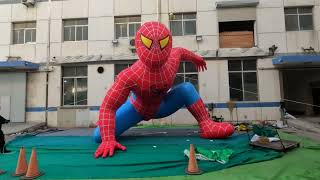 5m High AirSculpture InflatableBalloon Spiderman Digitalinflatable for Stagedesign Decor [upl. by Yevad]