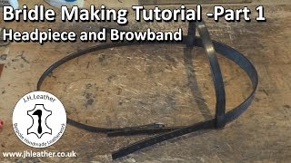 Make your Own Bridle  Bridle Making Tutorial Part 1  Headpiece and Browband [upl. by Aiciruam]