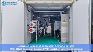 96 Cubic Metre Per Day Container Type RO Seawater Desalination Plant [upl. by Welcome]